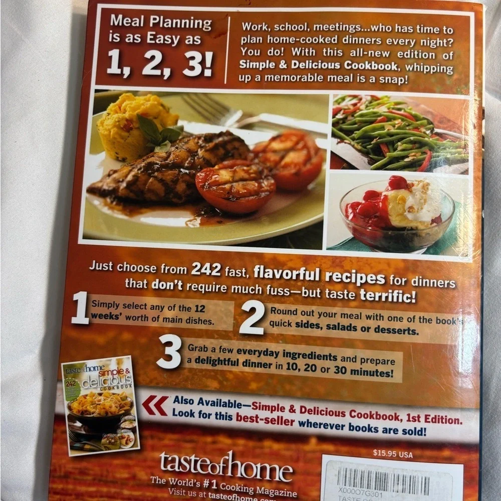 Taste of Home Simple & Delicious Cookbook 242 recipes